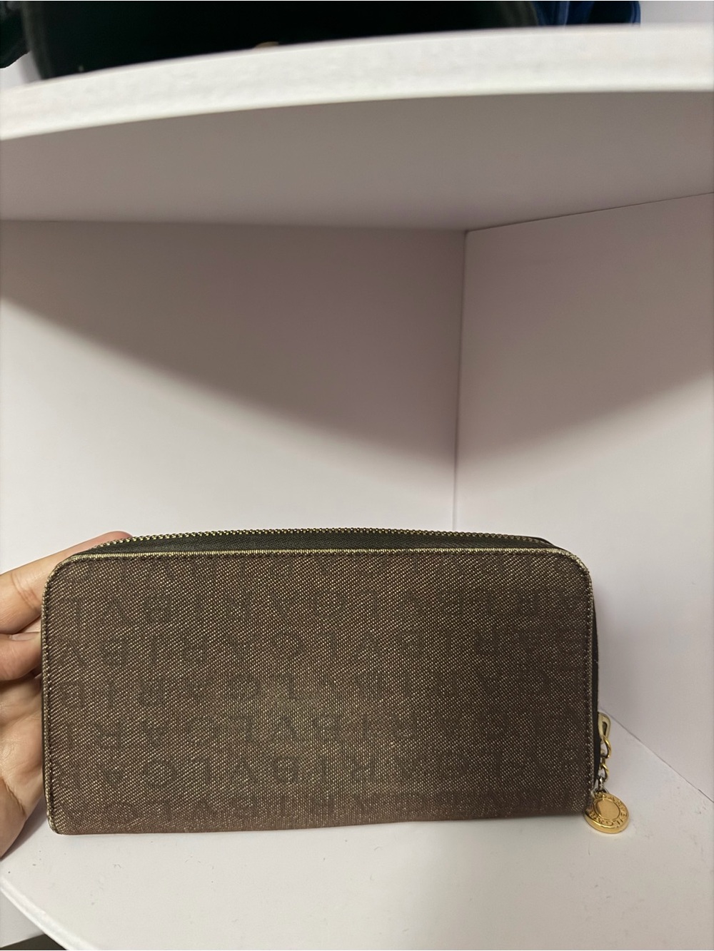 Bvlgari Long Denim Zippy Wallet